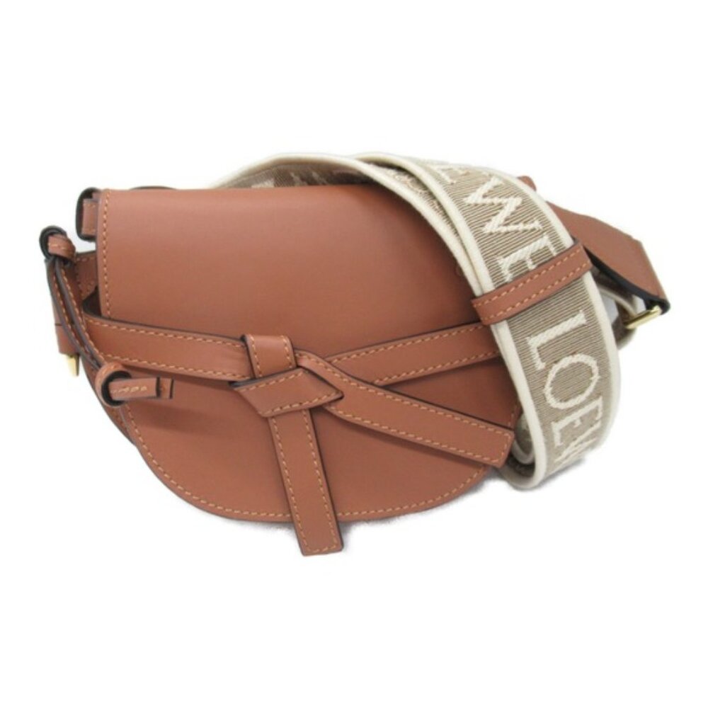 Loewe Mini Gate Dual bag in soft calfskin and jacquard